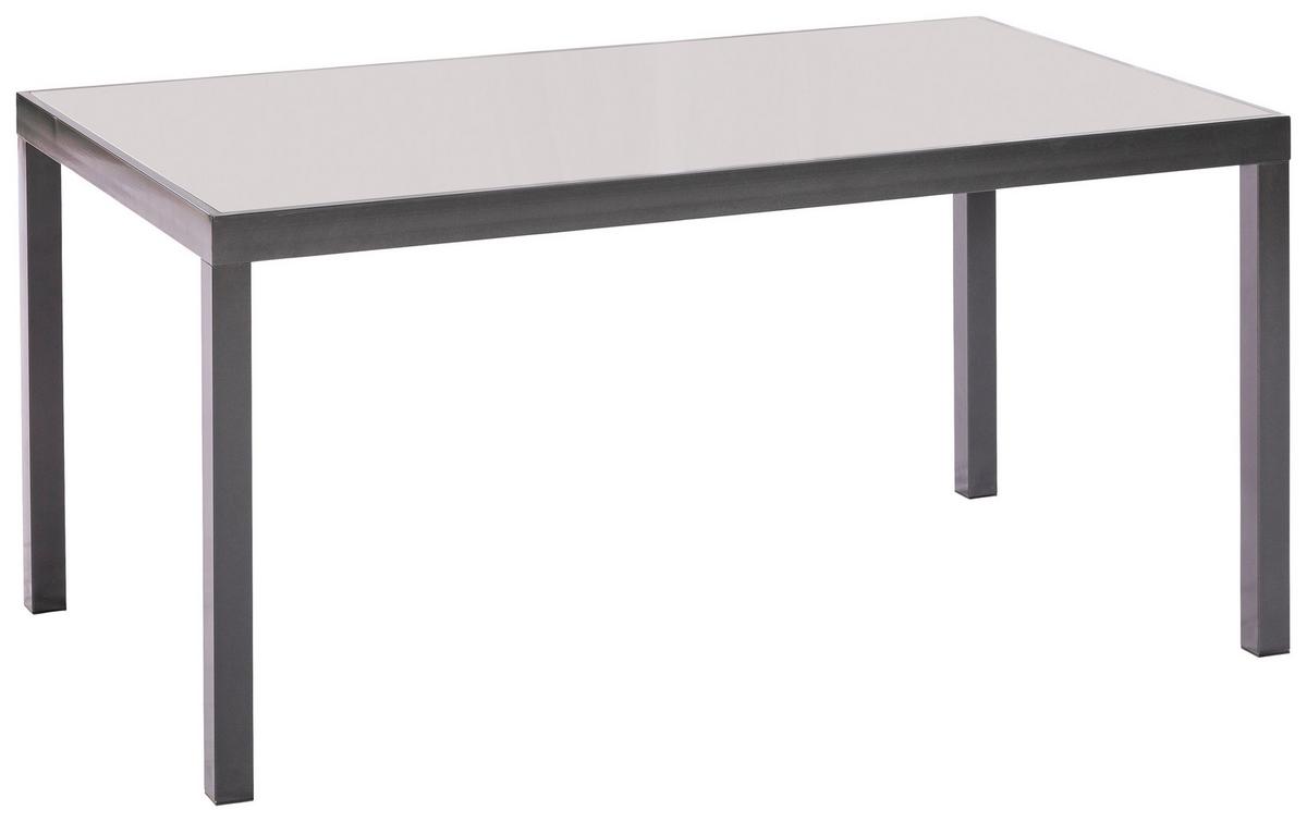 GARTENSET TRIVERO - Graphitfarben/Braun, MODERN, Textil/Metall - Gardenson
