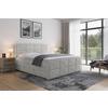 Boxspringbett Helsinki ca. 180x200 cm Hellgrau - Hellgrau/Schwarz, MODERN, Karton/Holzwerkstoff (180/200cm) - MID.YOU