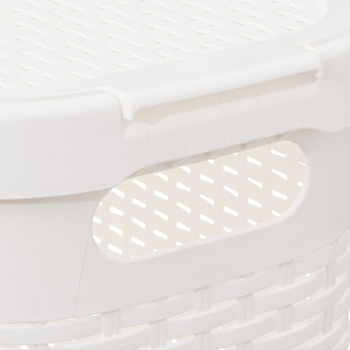 Coș de rufe Slim Basket - alb, Konventionell (26,5/46,4/60,5cm)