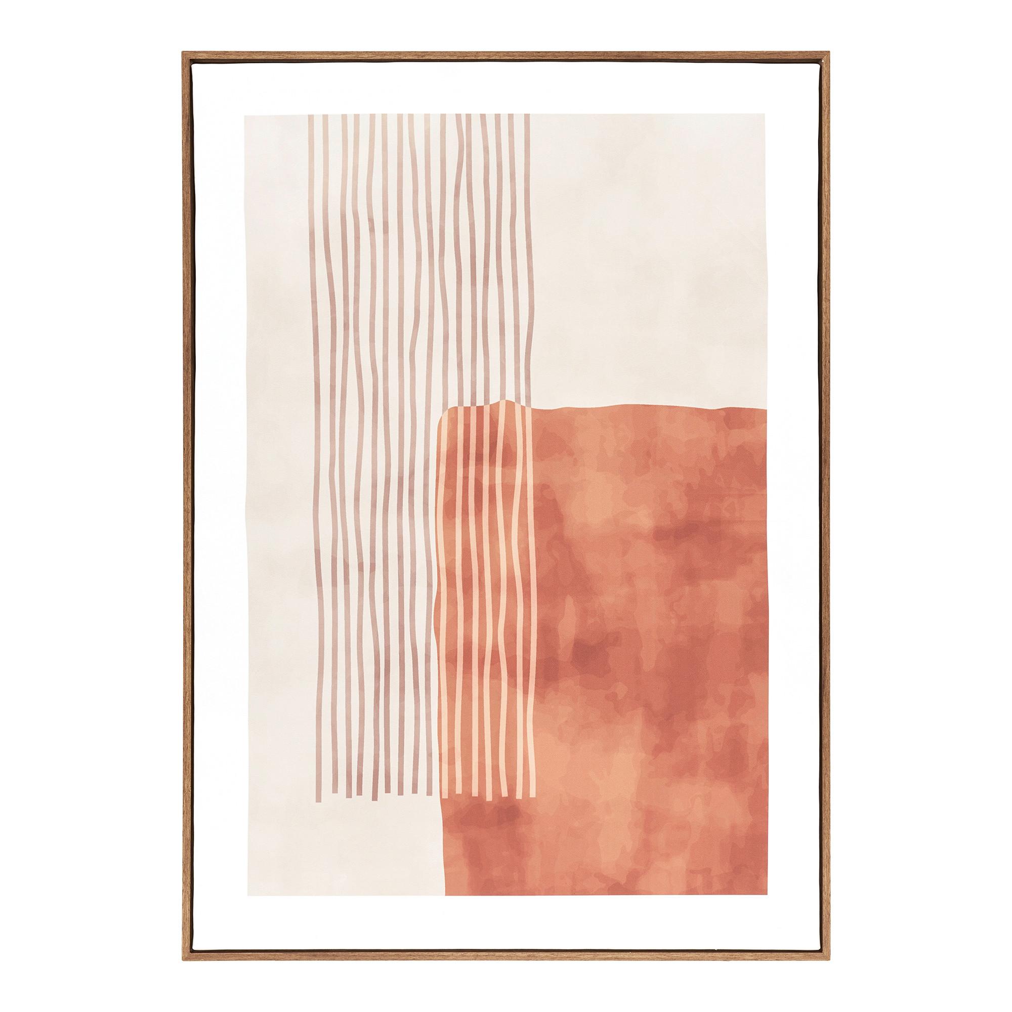 Leinwandbild Mina Canvas Print Beige ca. 50x70cm - Beige/Naturfarben, Basics, Holzwerkstoff/Textil (50/70/2,5cm)
