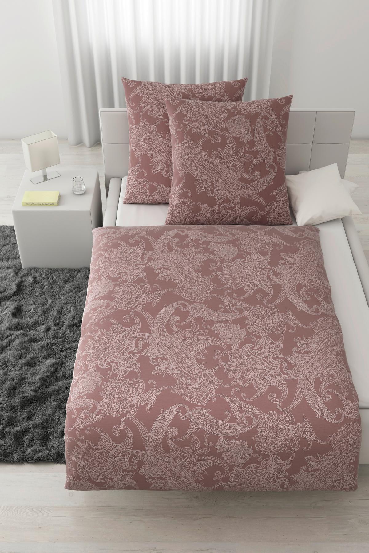 Bettwäsche Amal Mauve ca. 200x200cm - Mauve, ROMANTIK / LANDHAUS, Textil (200/200cm) - Modern Living