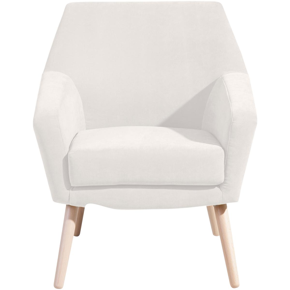 SESSEL ALEGRO - Buchefarben/Creme, Design, Holz/Textil (67/81/71cm) - Max Winzer