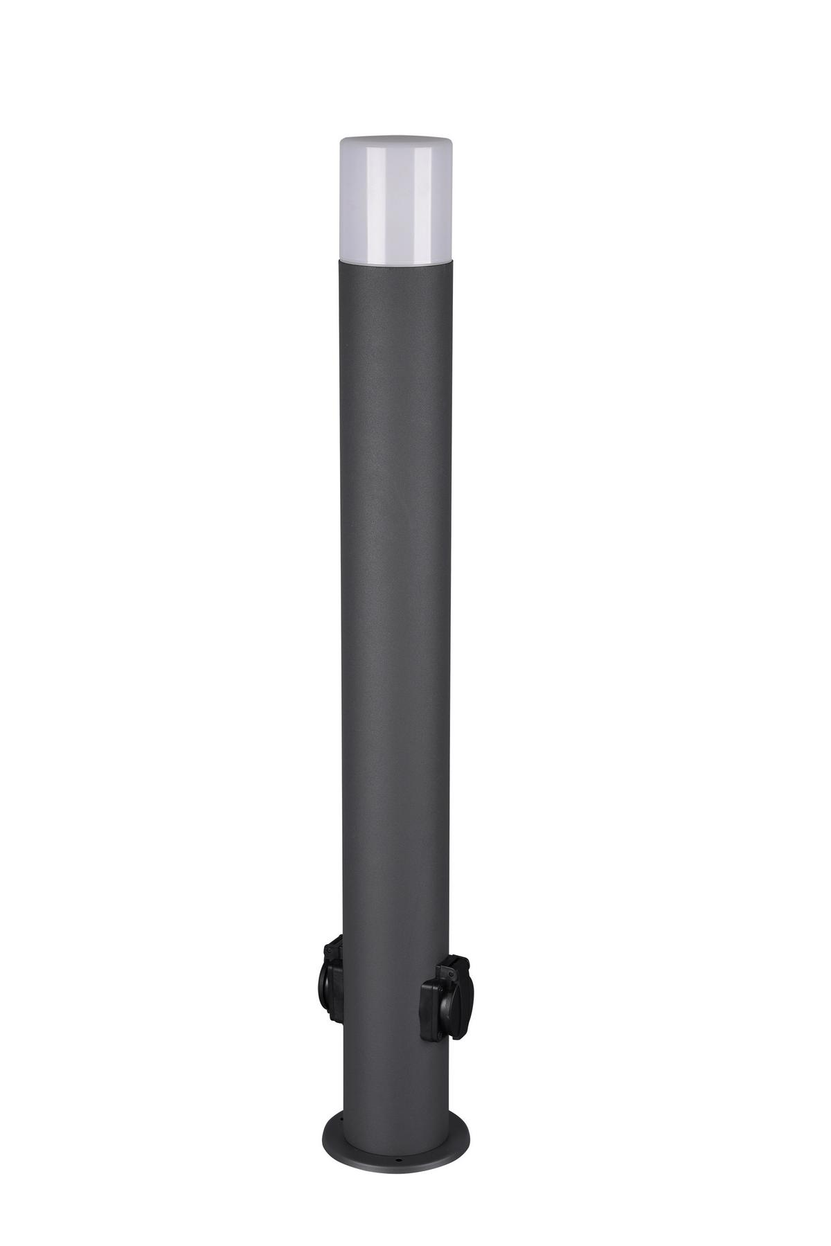 Wegleuchte Hoosic in Anthrazit max. 28 Watt - Anthrazit, Design, Kunststoff/Metall (12/80cm) - Trio Leuchten