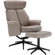 Relax-fotel Benni - Barna/Fekete, modern, Műanyag/Fém (76/97-109/76-107cm) - Modern Living