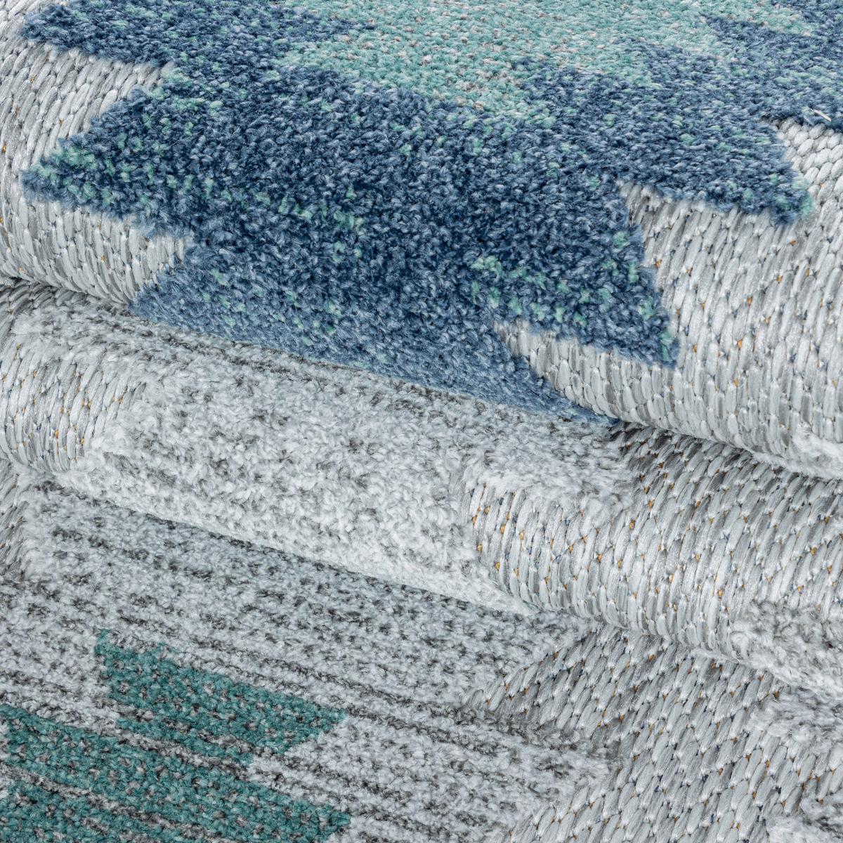 Läufer Bahama Blau ca. 80x250cm - Blau, Design, Textil (80/250cm) - Novel