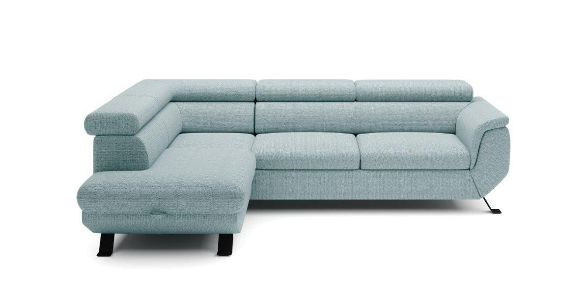 Kutna Garnitura Raven - svijetlo zelena/crna, Moderno, tekstil/metal (198/257cm) - Modern Living