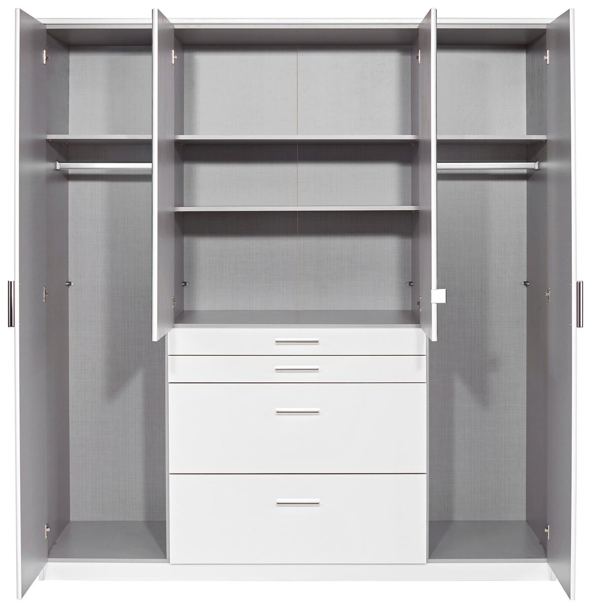 DULAP AACHEN - alb, Konventionell, material pe bază de lemn (180/198/58cm)