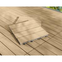 Terrassenfliese Willi Braun 22-teilig aus Kunststoff - Hellbraun, Kunststoff (30/2,2/30cm) - Mömax