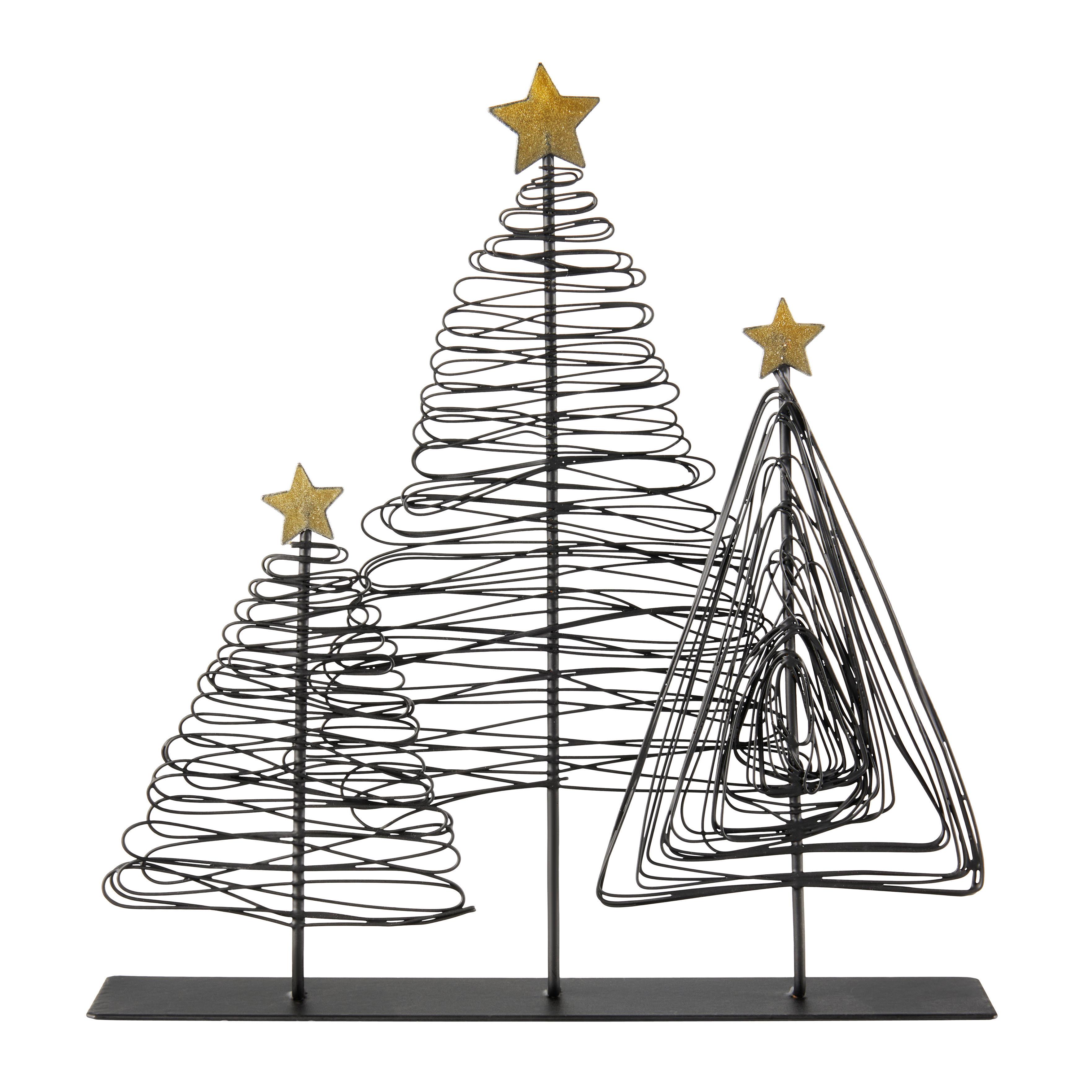 Pom decorativ Enja - auriu/negru, Konventionell, metal (6/16,5/3cm) - Modern Living