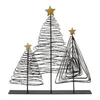 Drvo Dekorativno Enja - zlatne boje/crna, Konvencionalno, metal (6/16,5/3cm) - Modern Living