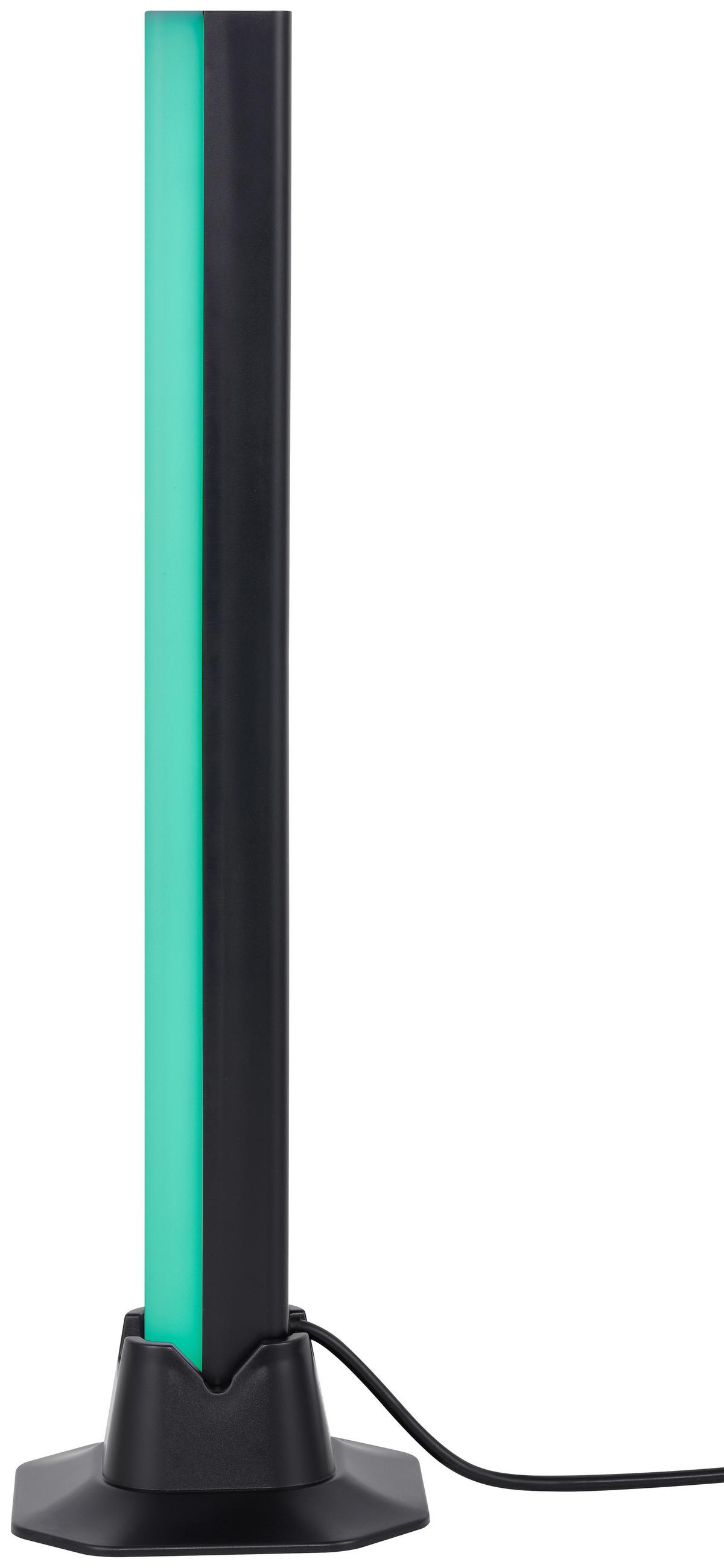 LED Asztali Lámpa Rizi 2db - fekete, Modern, műanyag (9/3/32cm) - Mömax