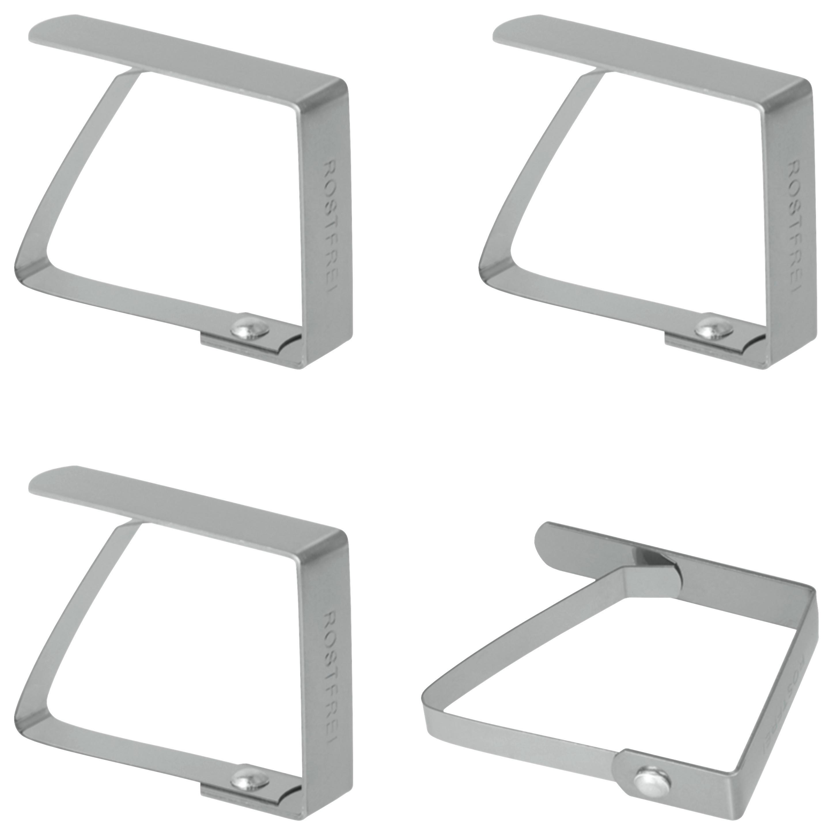 Asztalterítőcsipesz-készlet Table - fém (4/5,5/1cm) - Metaltex