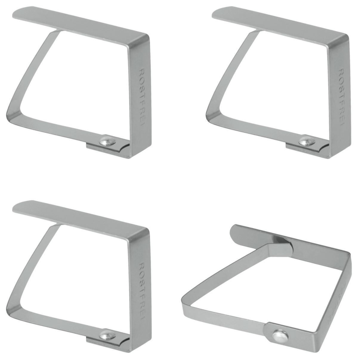 Asztalterítőcsipesz-készlet Table - fém (4/5,5/1cm) - Metaltex
