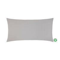 Kissenhülle Bio-Lisa Uni Grau ca. 40x80cm - Grau, MODERN, Textil (40/80cm) - ecoTree