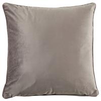 Zierkissen Viola aus Samt ca. 45x45cm - Grau, Konventionell (45/45cm) - Premium Living