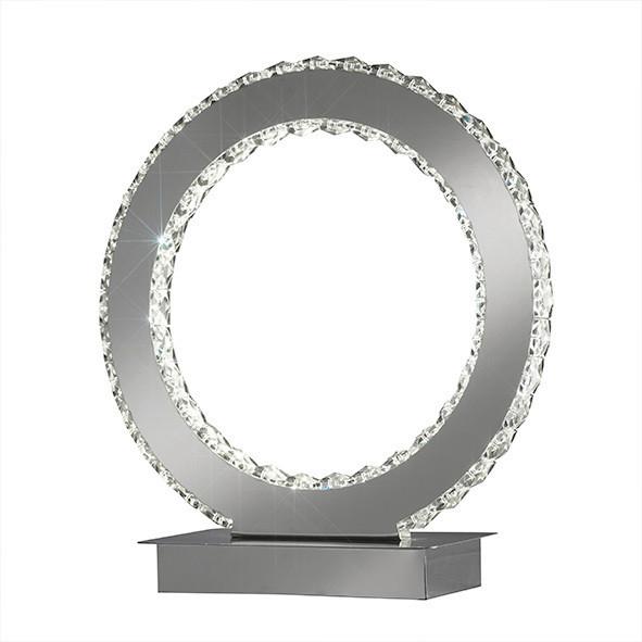 Led Asztali Lámpa 4809/lg - krómszínű, Design, fém (30/32cm)