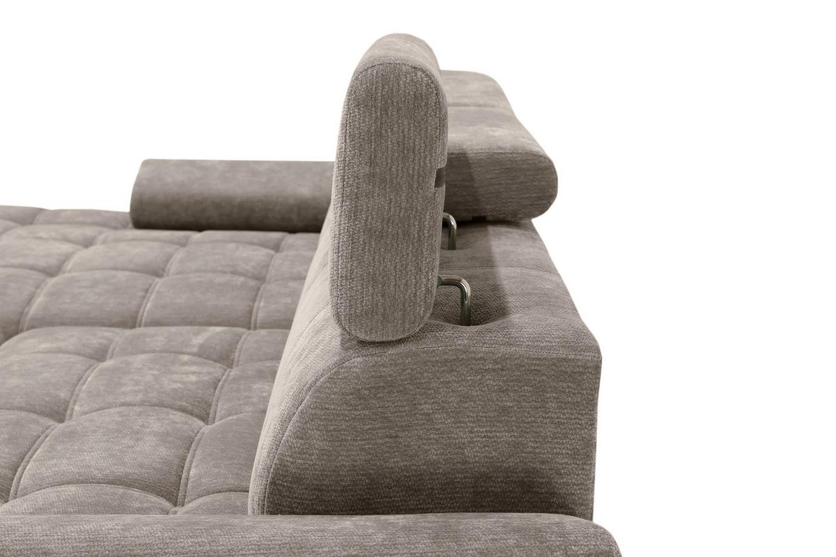 Kutna Garnitura Vegas - crna/taupe, Design, drvo/tekstil (173/294cm) - Modern Living