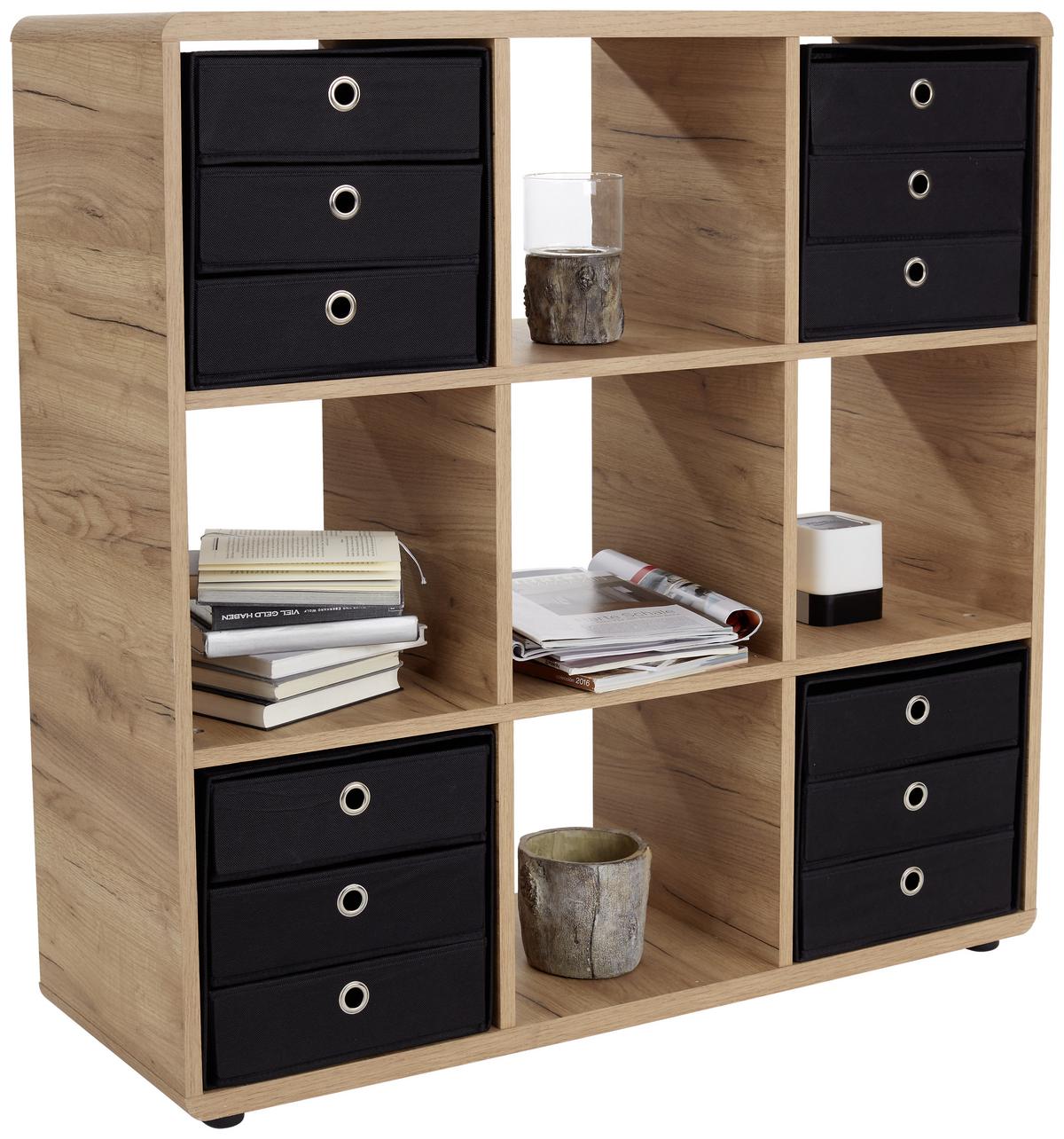 Etajeră Fontana FTR01 - culoare lemn stejar, Modern, material pe bază de lemn (108,8/110,2/35cm) - Modern Living