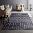 Covor Țesut Mississippi - negru, textil (160/230cm) - Modern Living Covor Țesut Mississippi - negru, textil (160/230cm) - Modern Living