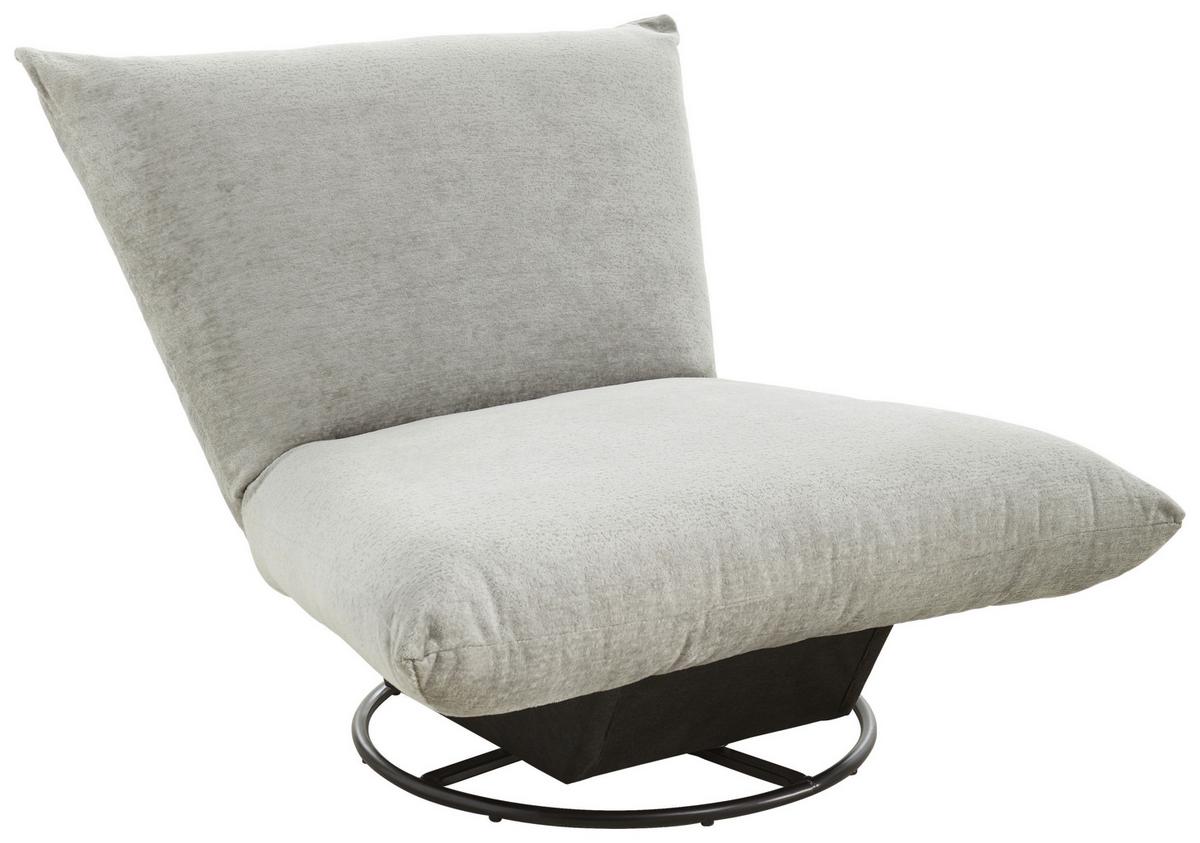 Relaxsessel Cremona Grau - Schwarz/Grau, Design, Textil/Metall (100/78/96cm) - Livetastic