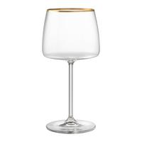 Rotweinglas 1975-Gold Klar/Gold ca. 420ml - Klar, ROMANTIK / LANDHAUS, Glas (0.42l)