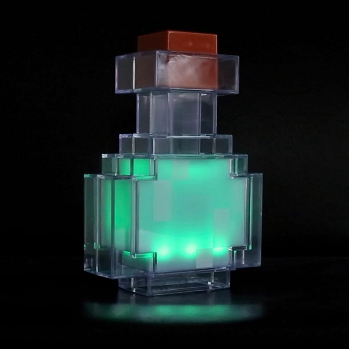 Okrasna Led-svetilka Minecraft - modra/prosojno, Trend, umetna masa (18/13/6cm) - Minecraft