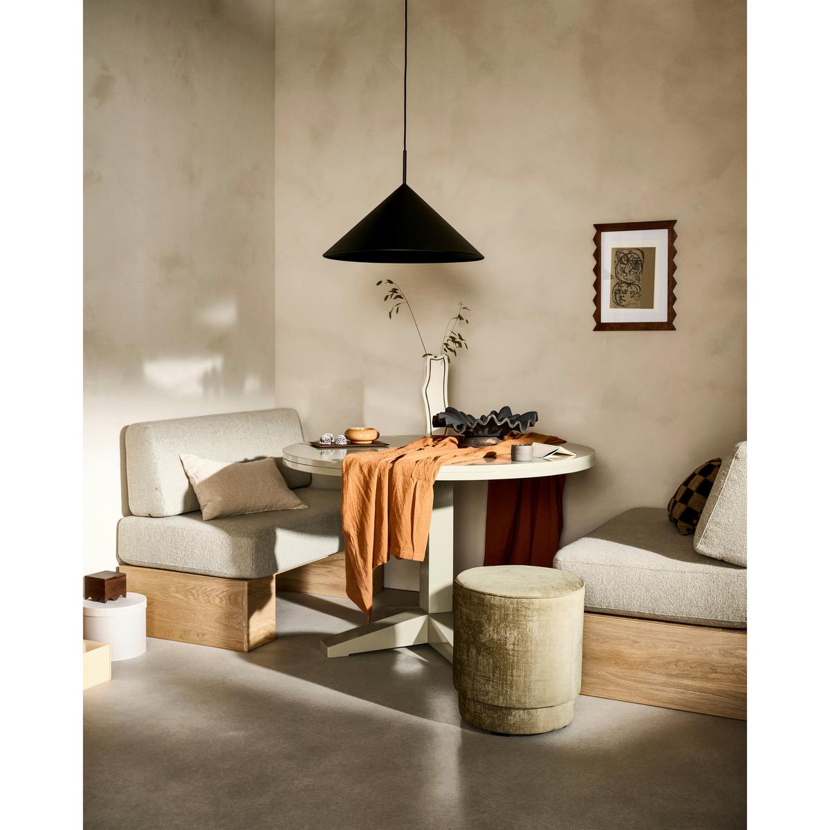 Sitzbank Eat Up Beige - Eichefarben/Beige, MODERN, Holz/Textil (110/84/67cm) - Livetastic