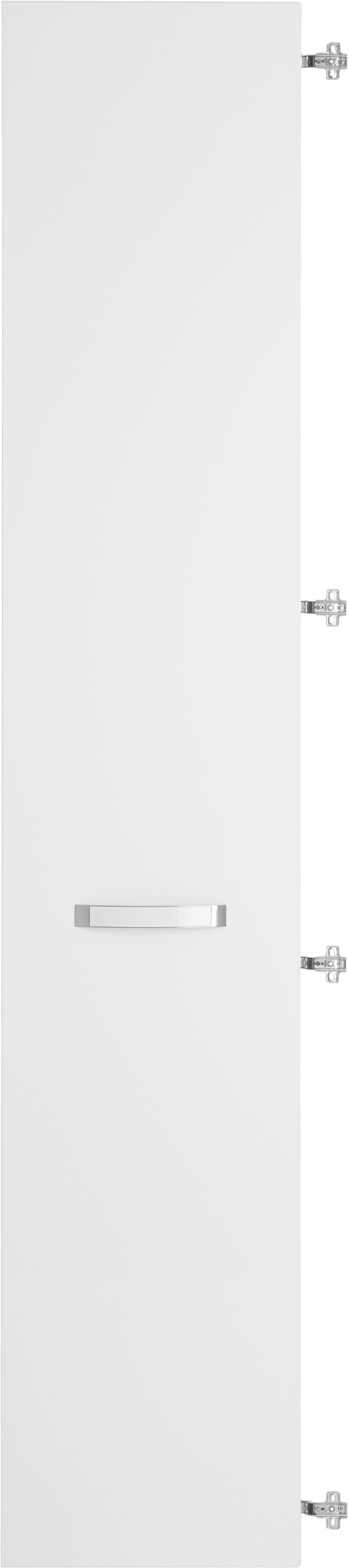 Vrata Ducato - bijela/bijela visoki sjaj, Moderno, drvni materijal/metal (39,4/210,9/1,8cm) - Premium Living