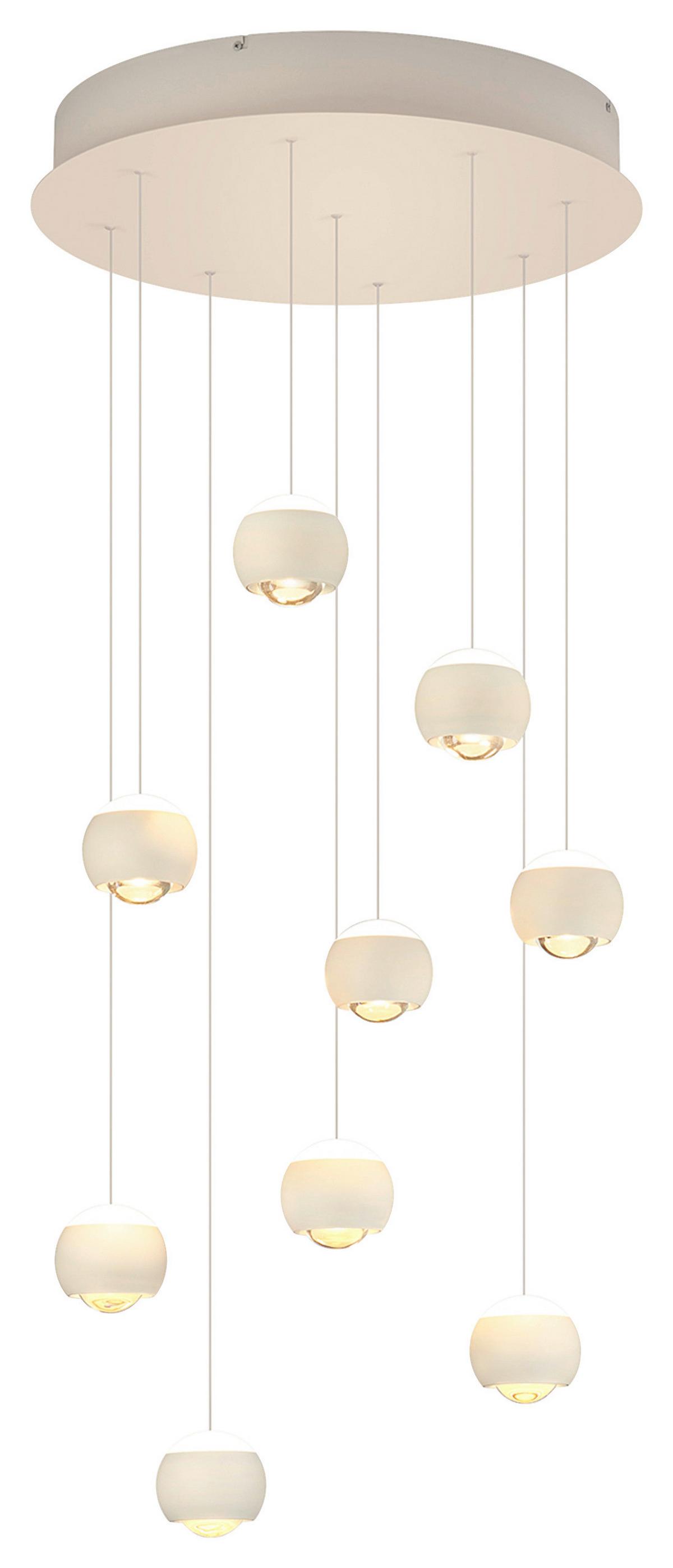 LAMPA WISZĄCA LED MR34449131 CANNON - biały, Konventionell, tworzywo sztuczne/metal (54/200cm) - Musterring