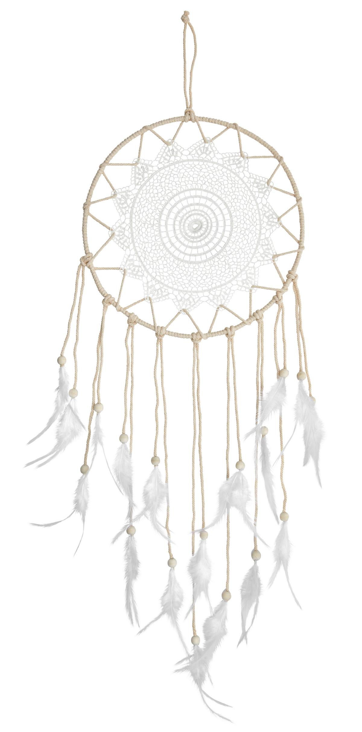 Hvatač Snova Annie I - prirodne boje, Lifestyle, metal/tekstil (29/80cm) - Modern Living