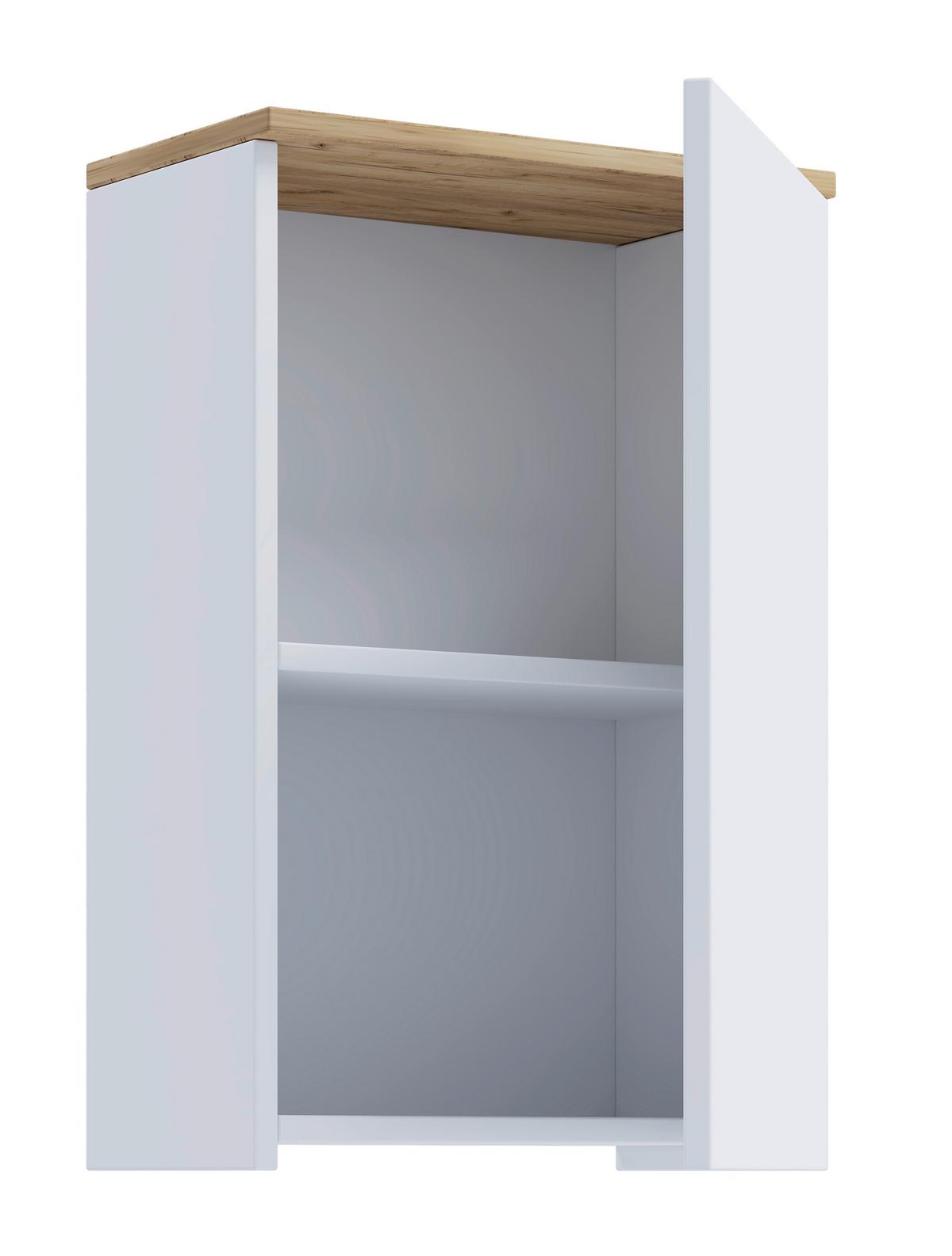 Hängeschrank Cosila - Honigeiche/Weiss, Trend, Holzwerkstoff (40/59/22cm) - MID.YOU