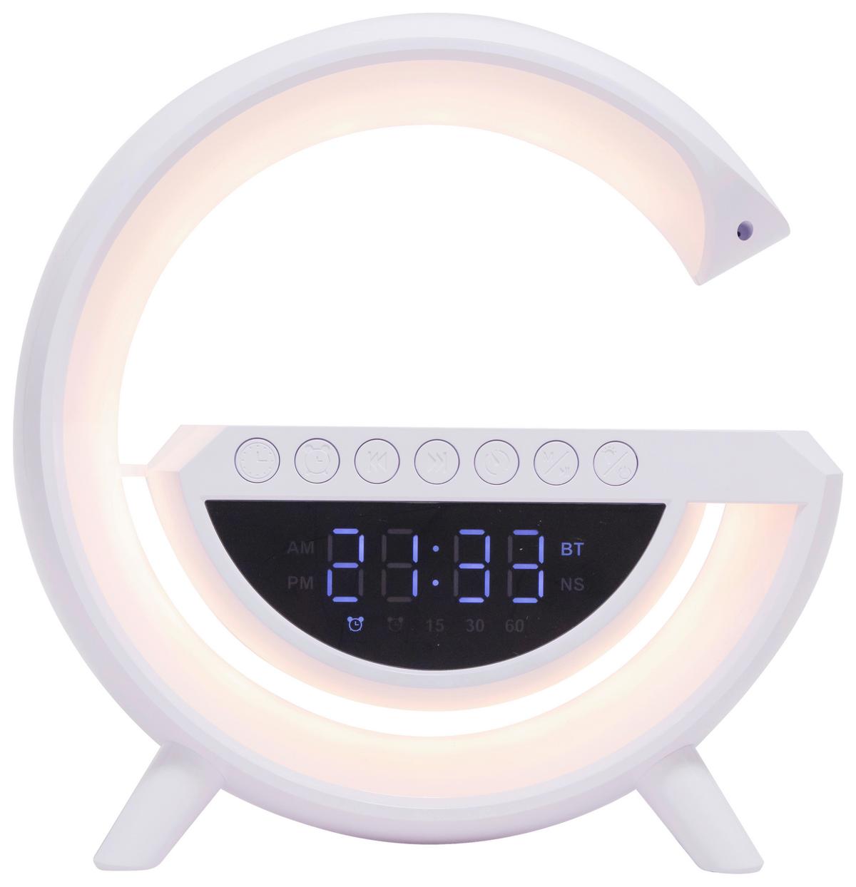 LED Asztali Lámpa Ovi - fehér, Modern, műanyag (24/8/23cm) - Mömax
