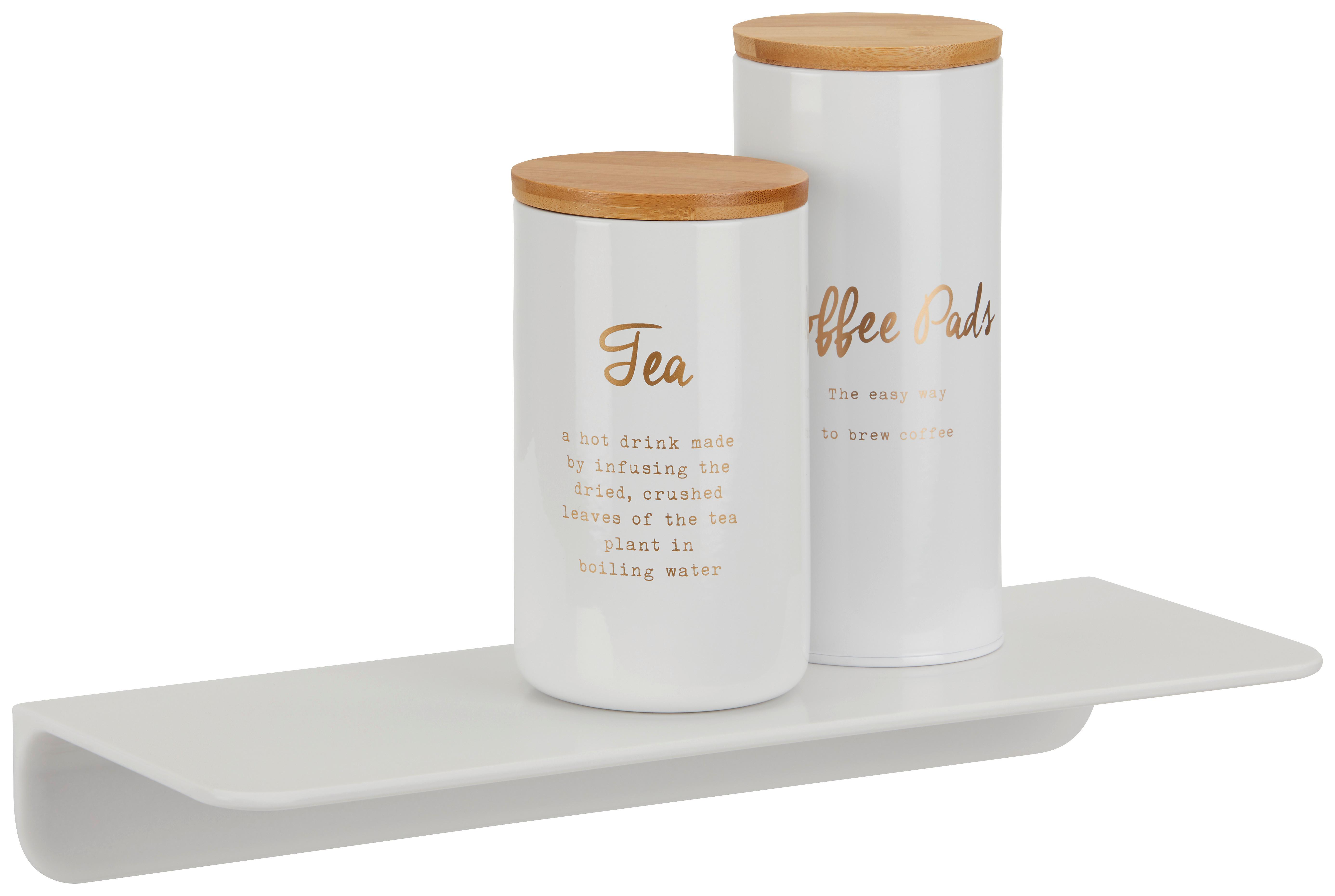 Ablage Isa aus Kunststoff in Weiß - Weiß, MODERN, Kunststoff (35/5/12,5cm) - Mömax