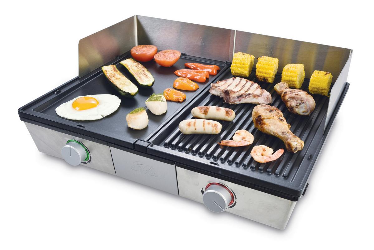 Tischgrill 97944 - Silberfarben, Basics, Metall (19/50/41cm)
