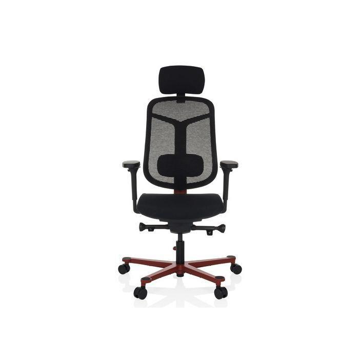 Pisarniški Stol Bicolore High, Črna, Rdeča - rdeča/črna, Moderno, umetna masa/tekstil (66/118 - 136/60cm) - MID.YOU