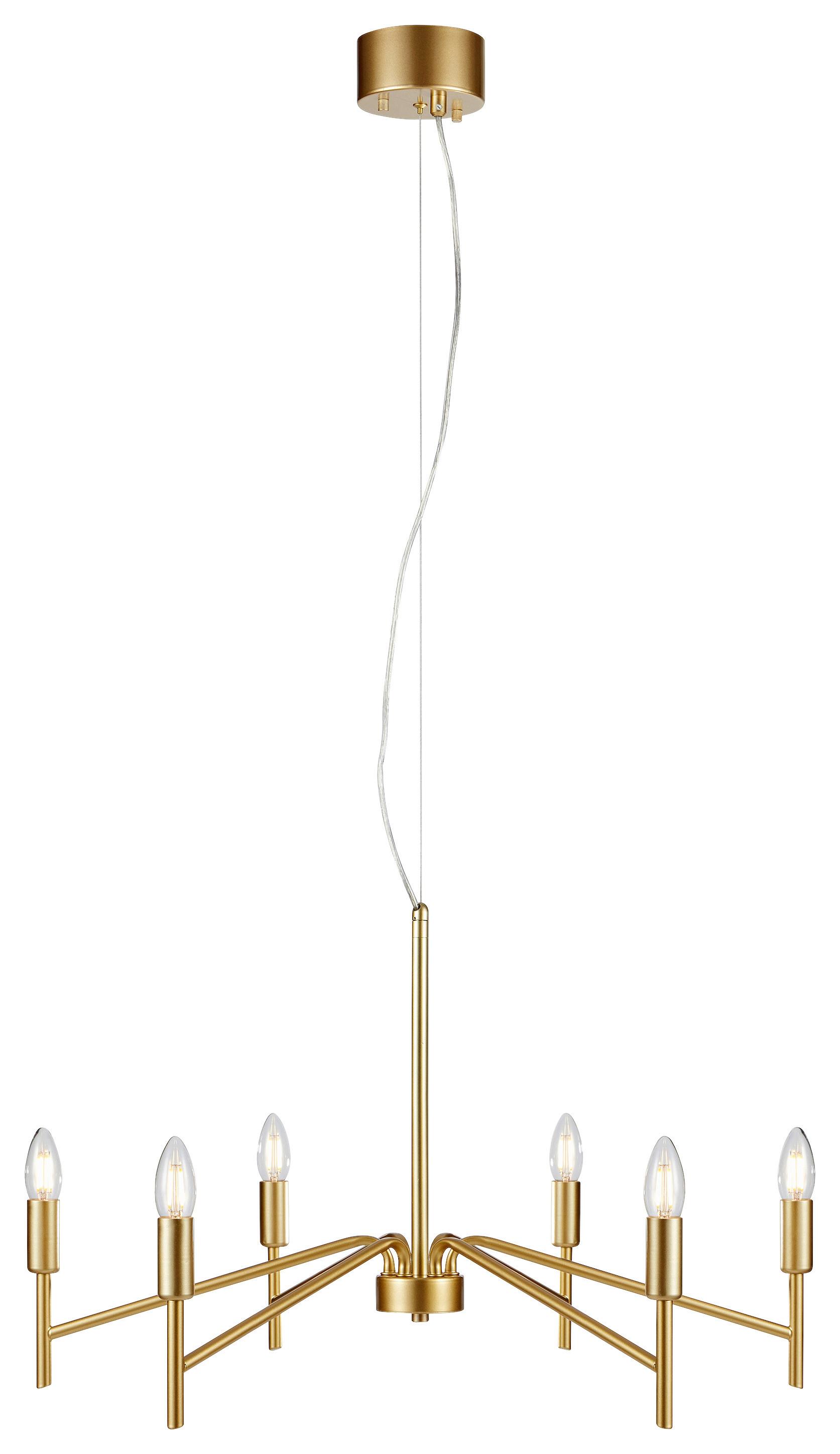 Kronleuchter Monarch max. 18 Watt - Goldfarben, Basics (70/70/43cm) - Markslöjd