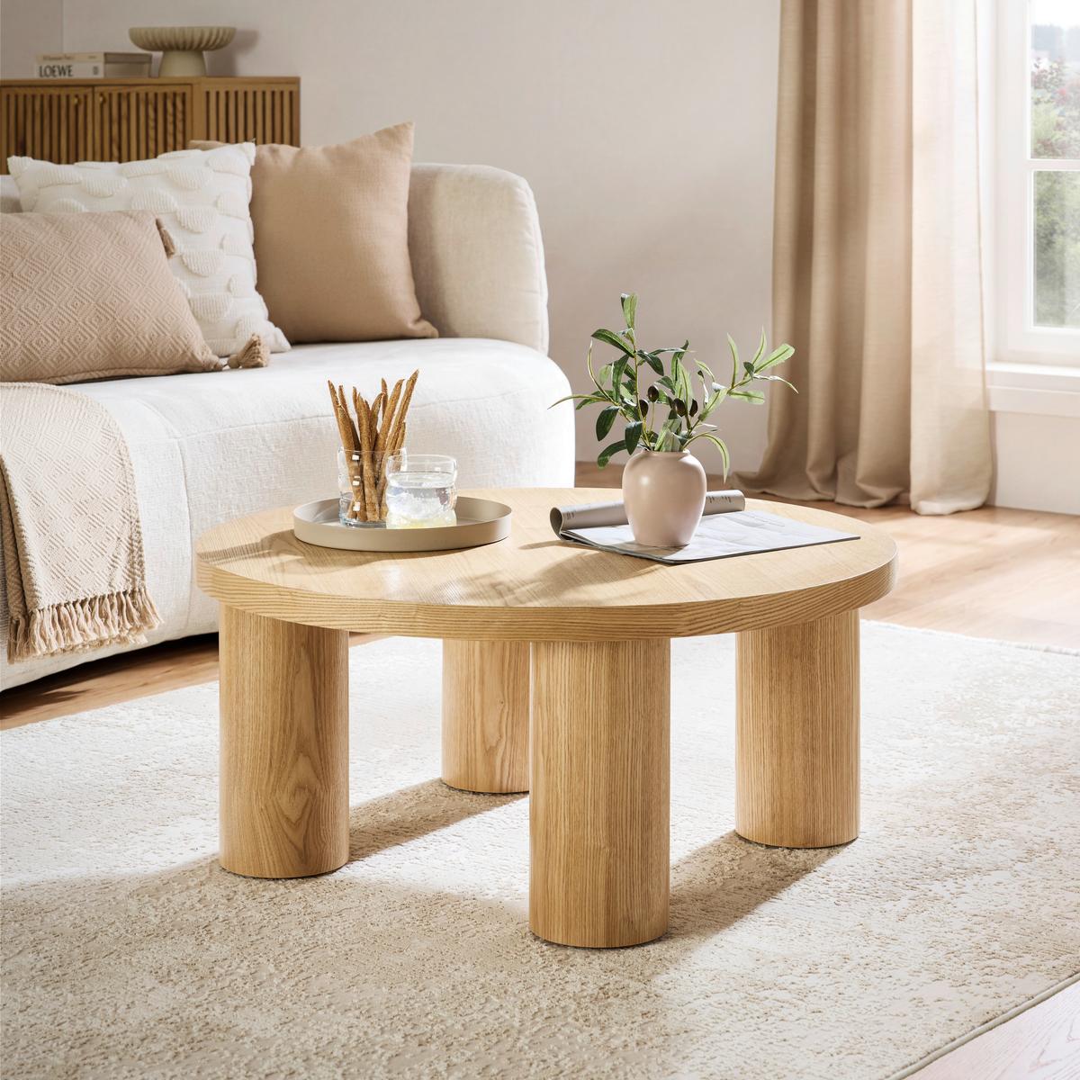 Couchtisch Ivar Naturfarben - Naturfarben, MODERN, Holzwerkstoff (80/80/35cm) - Mömax
