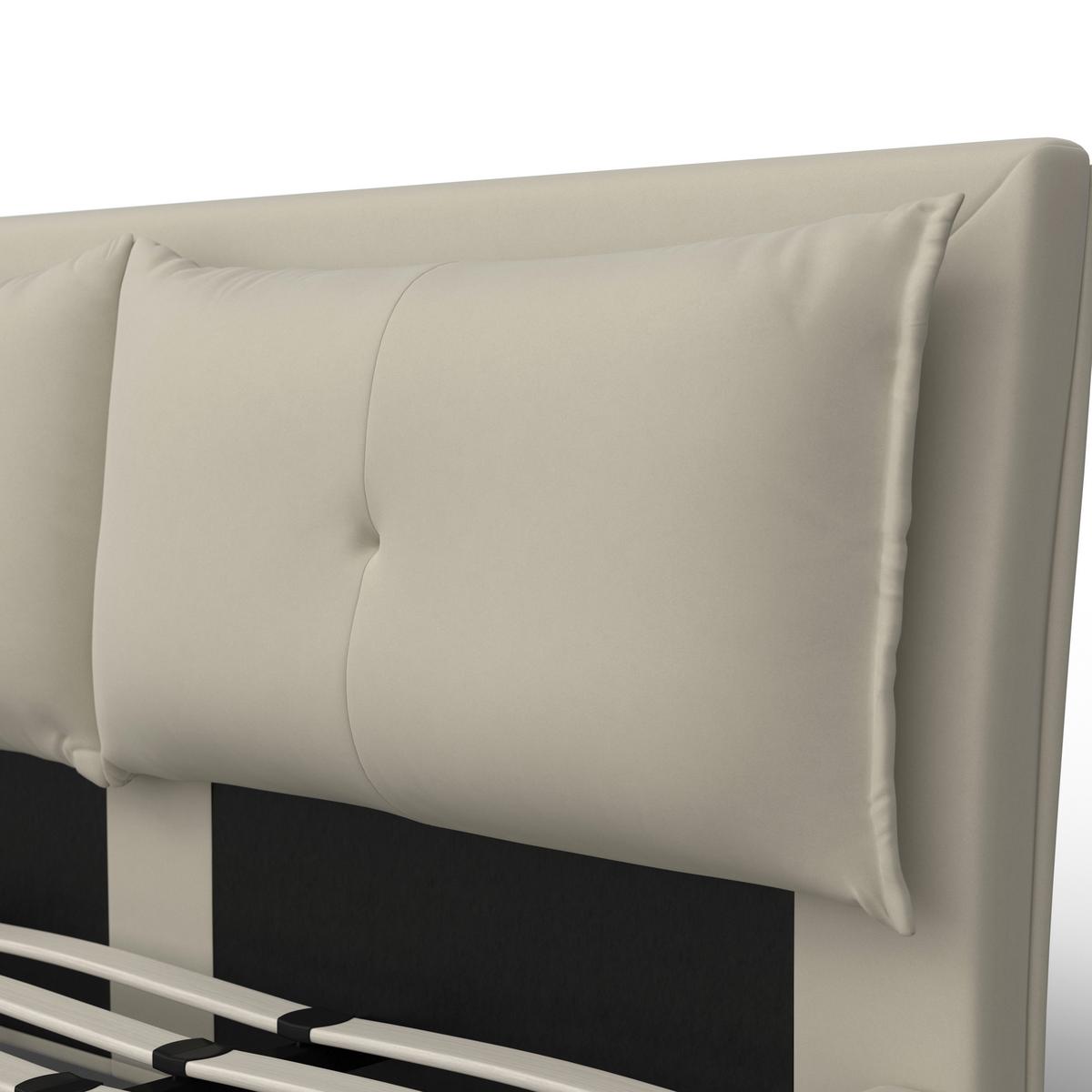 Polsterbett Sleepy ca. 180x200 cm Beige - Beige/Schwarz, Modern, Holz/Holzwerkstoff (180/200cm) - Bessagi Home