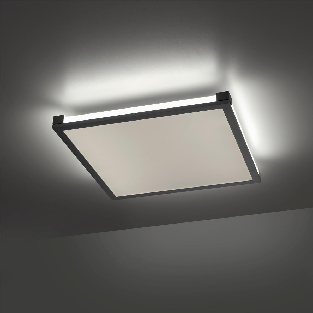 LED-Paneel Mario Schwarz max. 24 Watt - Schwarz, Basics, Kunststoff/Metall (45/45/7,1cm)