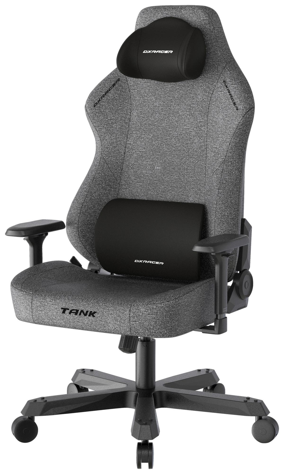 Gamingstuhl Tank Anthrazit/Schwarz - Anthrazit/Schwarz, MODERN, Textil/Metall (80/140/80cm) - Dxracer
