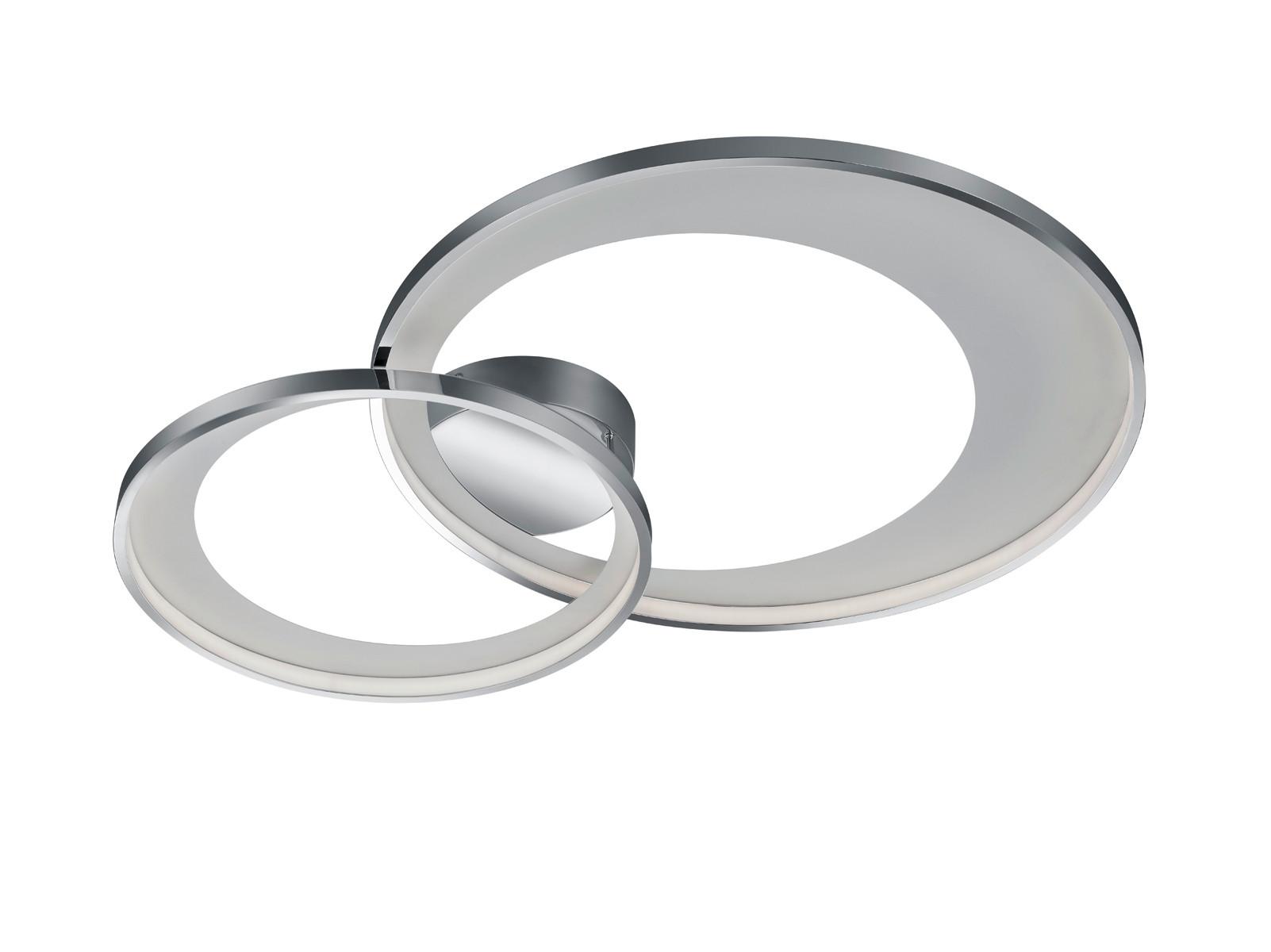 LED-Deckenleuchte Granada Chromfarben max. 36 Watt - Chromfarben, Design, Metall (85/60/8cm) - Trio Leuchten