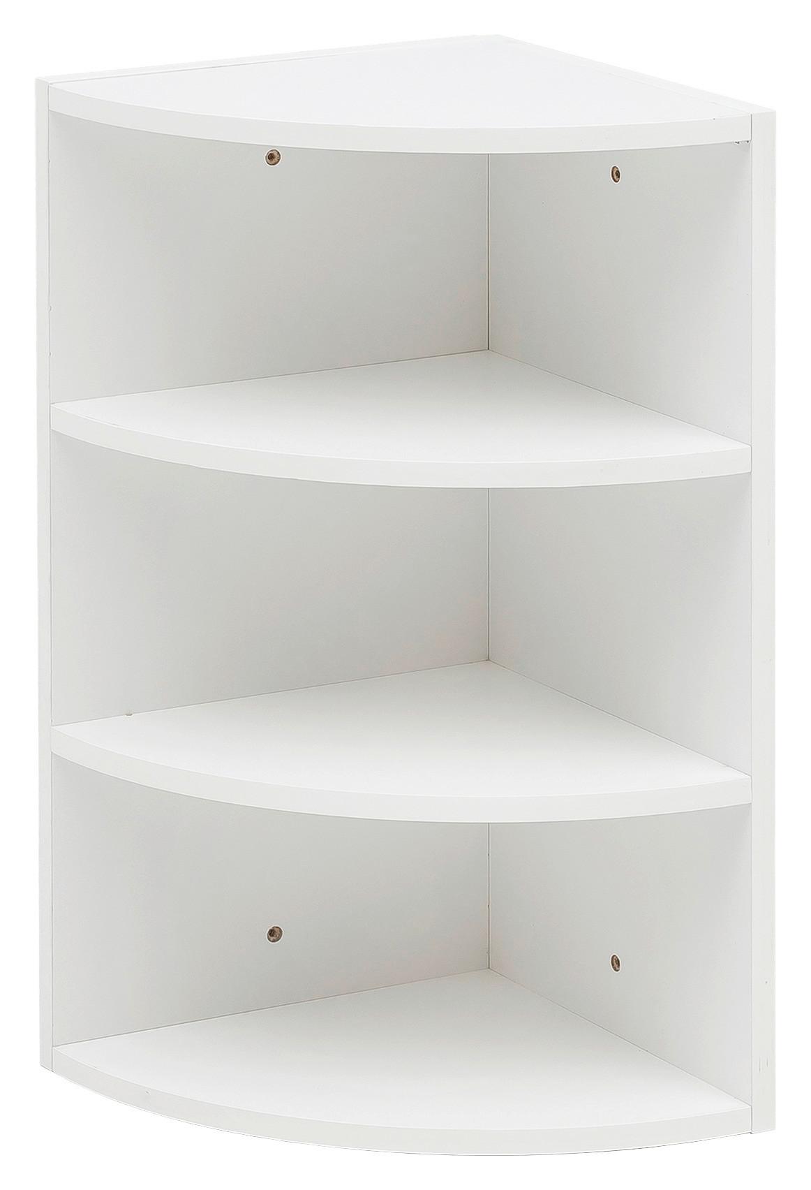 Kotni Regal Eckregal - bela, Konvencionalno, leseni material (30/60/30cm) - MID.YOU