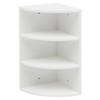 Eckregal ca. 30x60x30 cm Weiß - Weiß, KONVENTIONELL, Holzwerkstoff (30/60/30cm) - MID.YOU