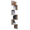 Eckregal MINTIS Sonoma Eiche ca.19x123x19cm - Sonoma Eiche, Basics, Holzwerkstoff (19,6/123,6/19,6cm) - MID.YOU