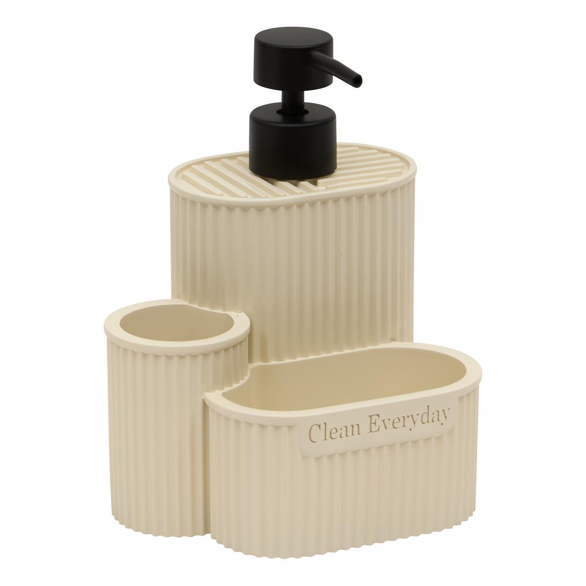 Dozator Tekućeg Sapuna Terra - bež, Basics, plastika (13,8/11,7/17,5cm)