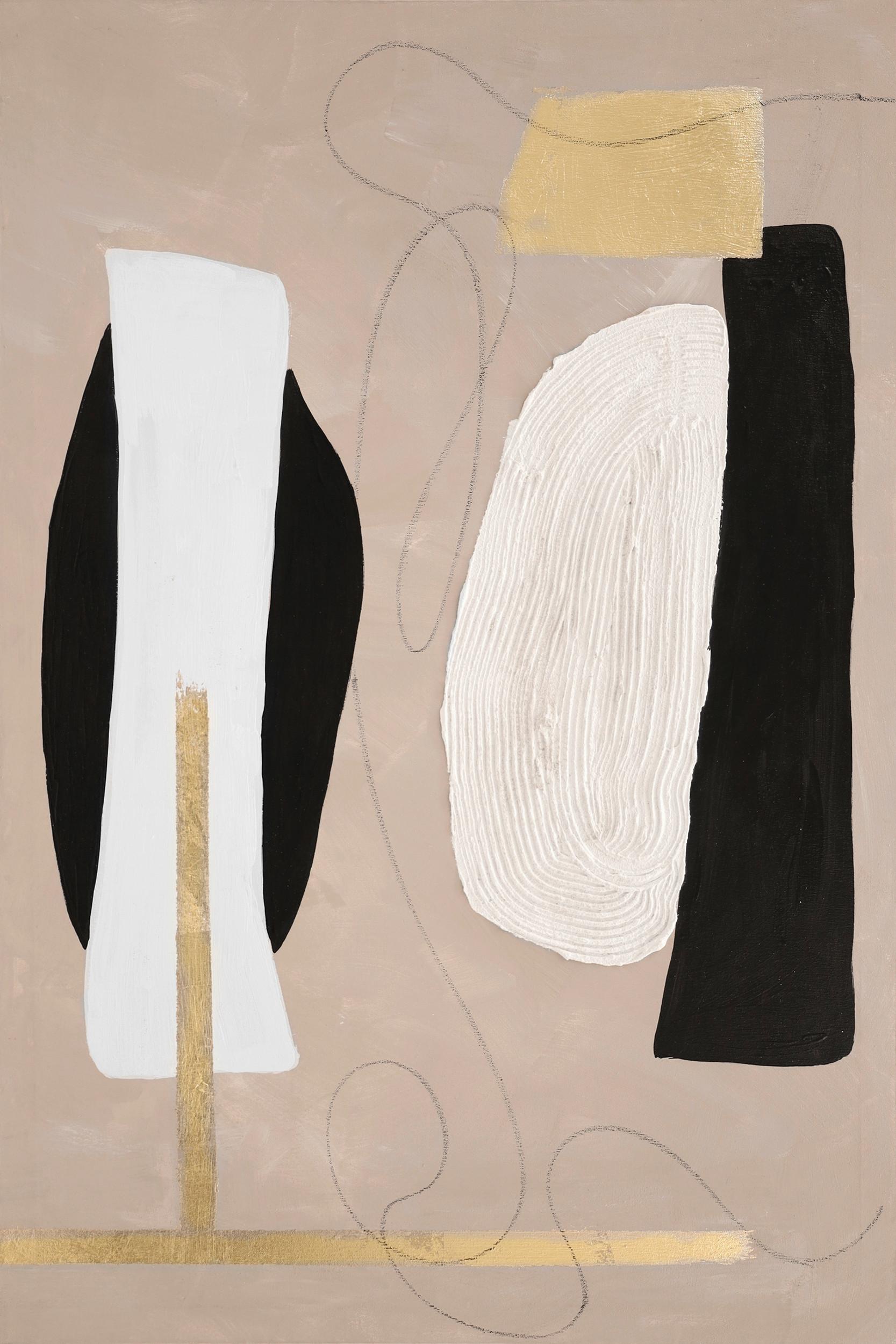 Fali Kép Pablo - többszínű, faalapú anyag/textil (60/90cm) - Modern Living