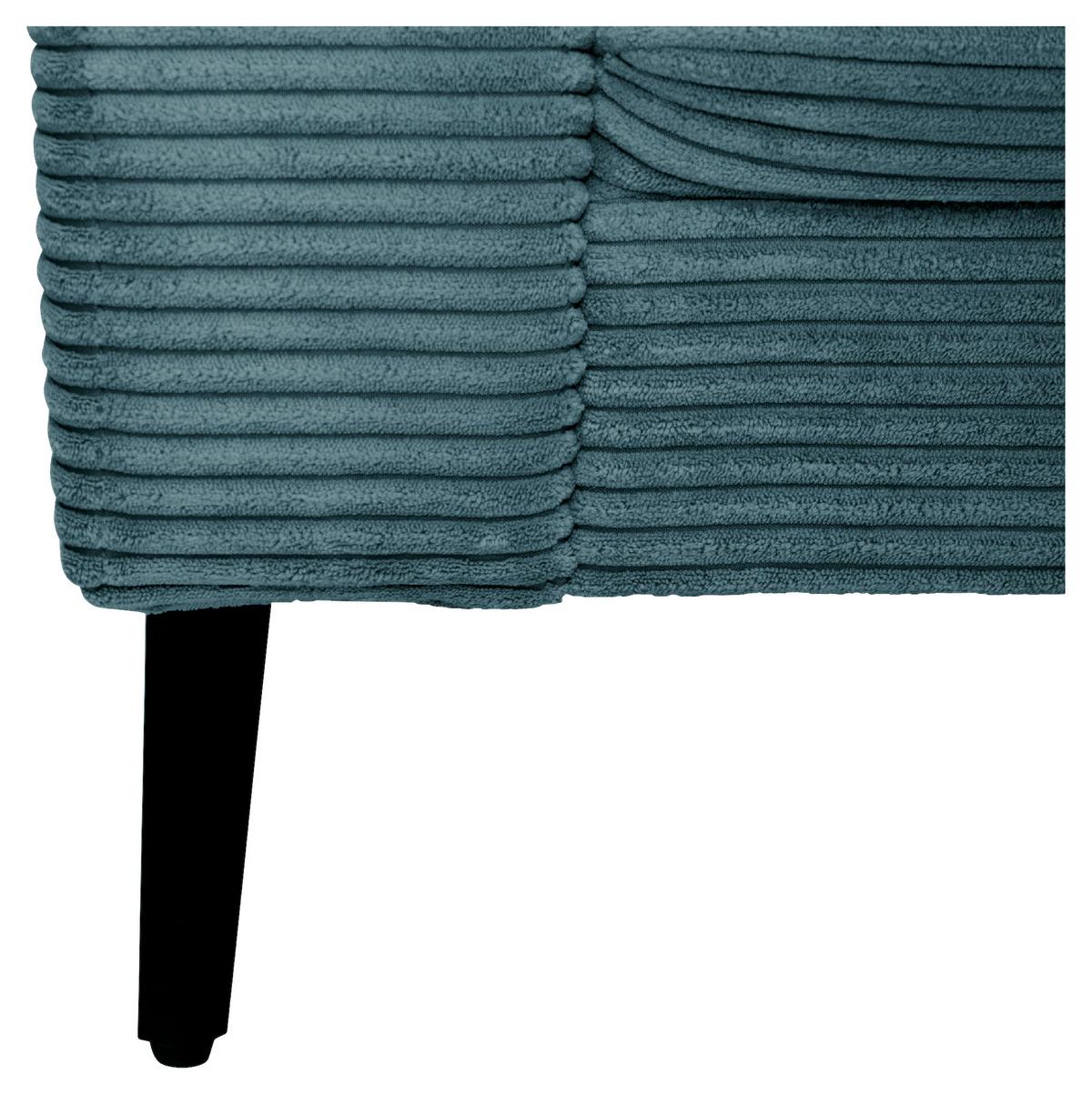 Hocker Cora Türkis - Türkis, Modern, Textil/Metall (92/46/60cm) - Mömax