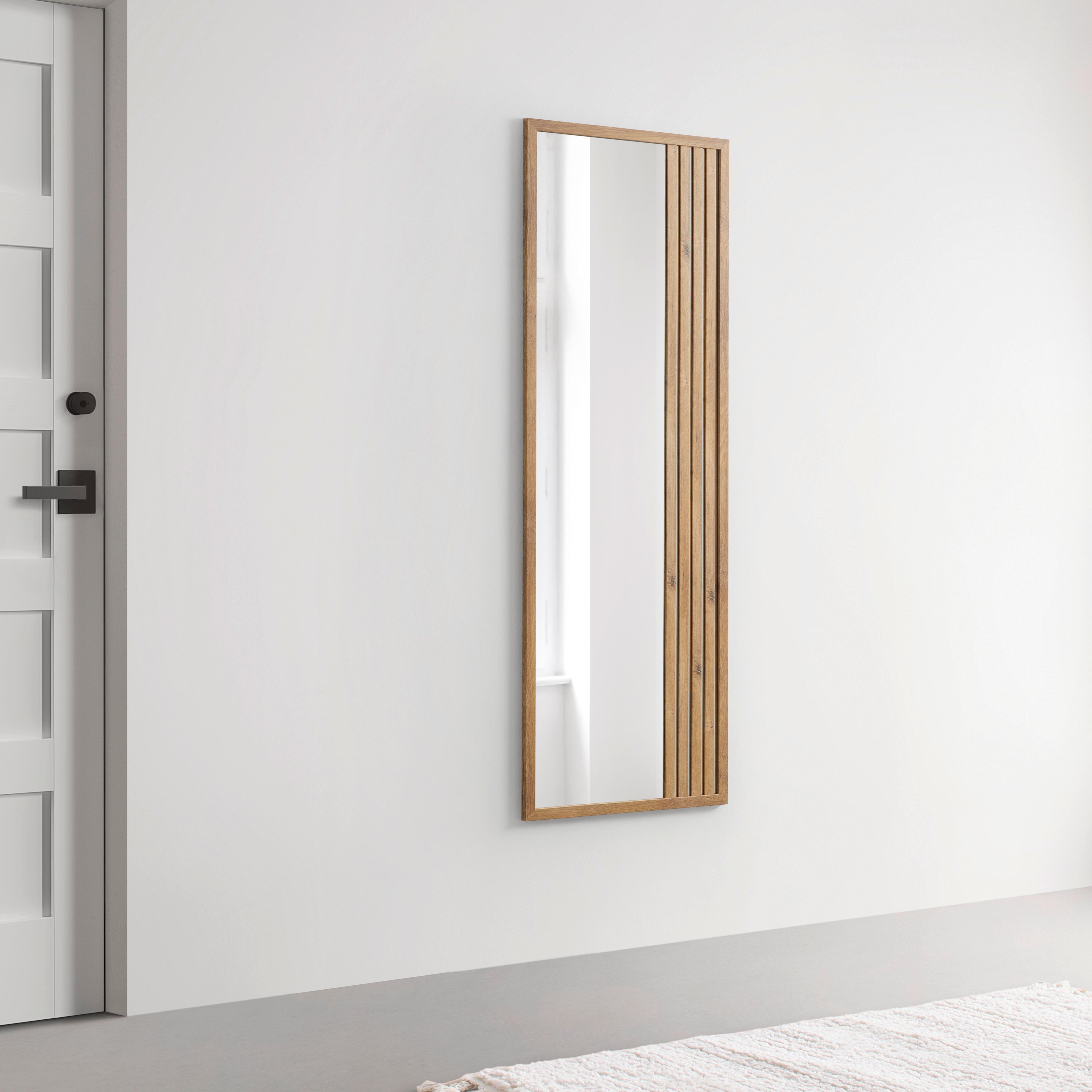 Wandspiegel Arko Stripes I Eichefarben ca. 152x52cm - Eichefarben, MODERN, Glas/Kunststoff (152/52/1,63cm) - Mömax