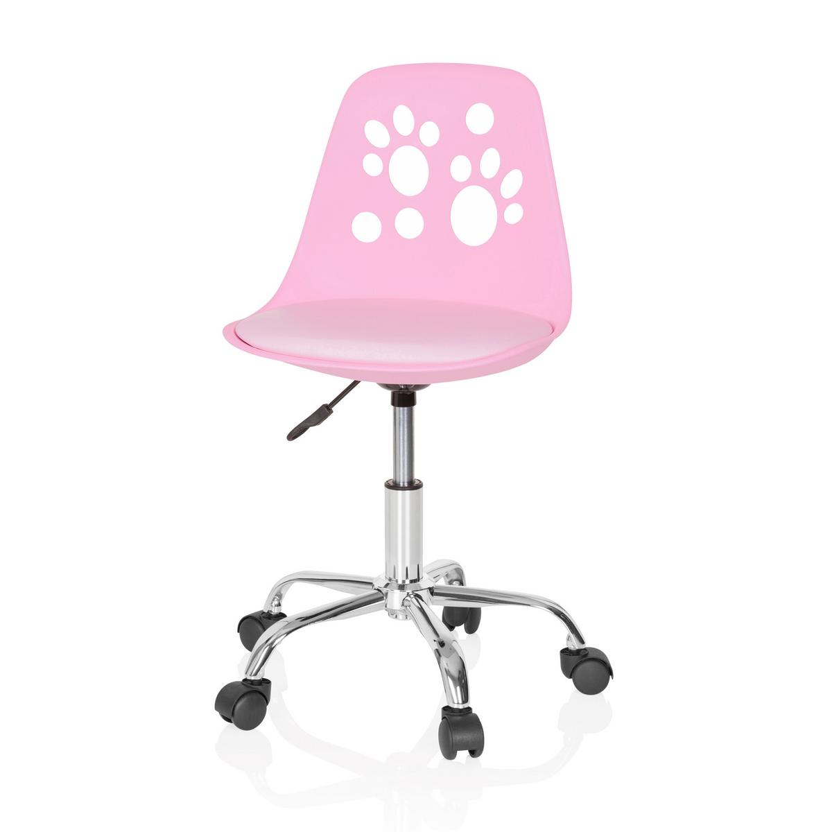 Mladinski Vrtljivi Stol Fancy I, Roza - pink, Moderno, umetna masa/tekstil (40/72-82/44cm) - MID.YOU