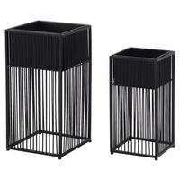 ÜBERTOPF-SET WL6.754 - Schwarz, Design, Metall - MID.YOU